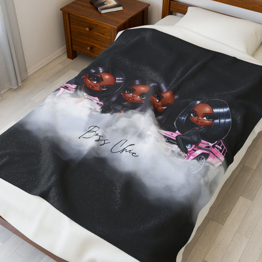 Cozy Plush Boss Chic Throw